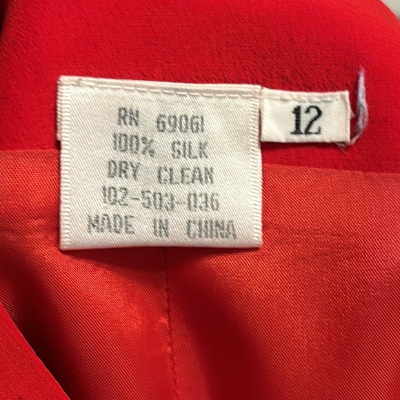 Hugo Buscati Milano silk two piece suit set size 12 - Picture 12 of 12